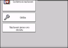Ilustrace displeje ovládacího panelu