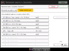 Ilustrace displeje ovládacího panelu 