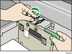 Illustration af bred elevatorkassette.