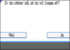 Illustration af sk&aelig;rmen p&aring; betjeningspanelet