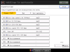 Illustration af sk&aelig;rmen p&aring; betjeningspanelet