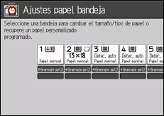 Ilustraci&oacute;n de la pantalla panel de mandos