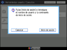 Ilustraci&oacute;n de la pantalla panel de mandos