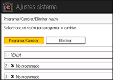 Ilustración de la pantalla panel de mandos