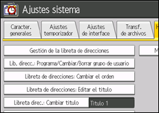 ilustración de la pantalla del panel de operaciones