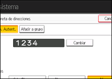Ilustración de la pantalla panel de mandos