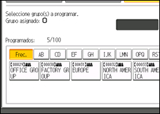 Ilustración de la pantalla panel de mandos