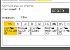 Ilustración de la pantalla panel de mandos
