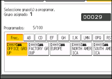 Ilustración de la pantalla panel de mandos