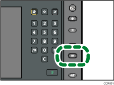 Ilustraci&oacute;n de la tecla Configuraci&oacute;n de papel 