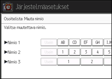 Kuva käyttöpaneelin näytöstä
