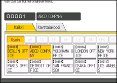 Kuva käyttöpaneelin näytöstä