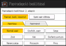 A kezel�panel ismertet&eacute;se