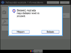 A kezelőpanel ismertetése