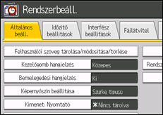 kezelőpanel képernyő illusztráció