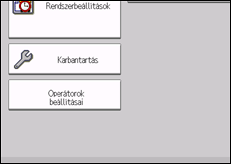 A kezelőpanel ismertetése
