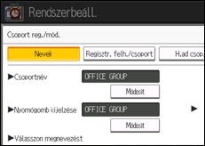 A kezelőpanel ismertetése