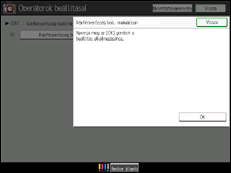 A kezelőpanel ismertetése