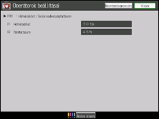 A kezelőpanel ismertetése