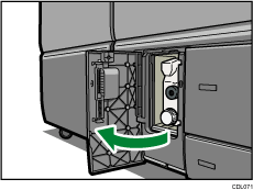 Illustrazione della vaschetta recupero toner.