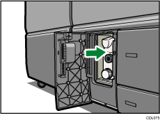 Illustrazione della vaschetta recupero toner.