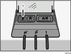 Illustrazione dell'indicatore di spostamento vassoio