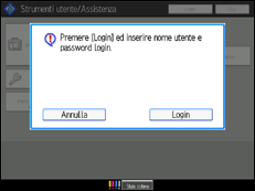 Illustrazione schermata pannello di controllo