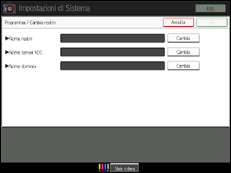 Illustrazione schermata pannello di controllo