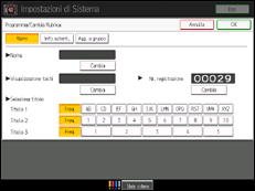 Illustrazione schermata pannello di controllo