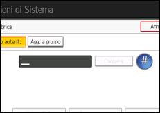 Illustrazione schermata pannello di controllo