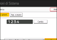 Illustrazione schermata pannello di controllo
