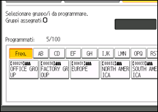 Illustrazione schermata pannello di controllo