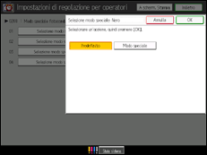 Illustrazione schermata pannello di controllo