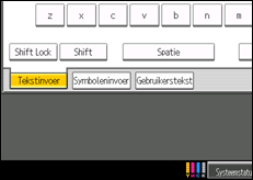 Schermafbeelding bedieningspaneel