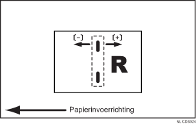 Illustratie van nietpositie aanpassen voor boekje