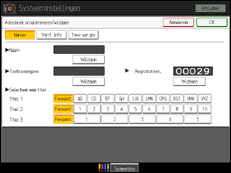 Schermafbeelding bedieningspaneel