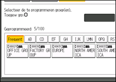 Schermafbeelding bedieningspaneel
