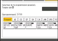 Schermafbeelding bedieningspaneel