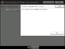 Schermafbeelding bedieningspaneel