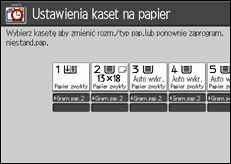 Ilustracja ekranu panela operacyjnego