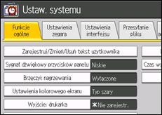 Ilustracja ekranu panelu operacyjnego
