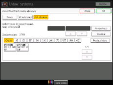 Ilustracja ekranu panela operacyjnego
