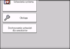 Ilustracja ekranu panela operacyjnego