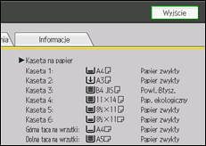 Ilustracja ekranu panela operacyjnego
