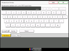 İşlem paneli ekran çizimi