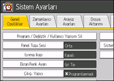 i�lem paneli ekran &ccedil;izimi