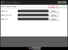 İşlem paneli ekran çizimi