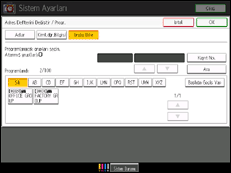 ��lem paneli ekran &ccedil;izimi