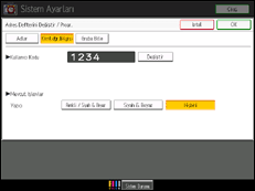 işlem paneli ekran çizimi