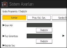 İşlem paneli ekran çizimi